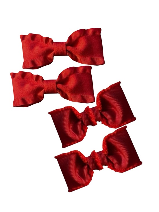 Other - Elegant Red Hair Bows for Kids
